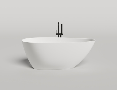 Ванна из искусственного камня Salini PAOLA 1015203MF 160х80 отдельностоящая асимметричная - фото 2